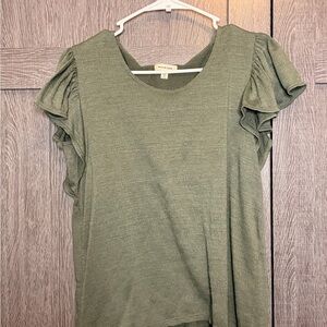 Max Studio Sage Ruffle Sleeve Blouse